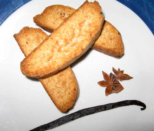 Awesome Biscotti star anise and a vanilla bean