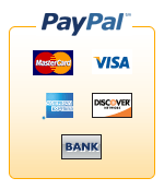 Pay securely online with PayPal!